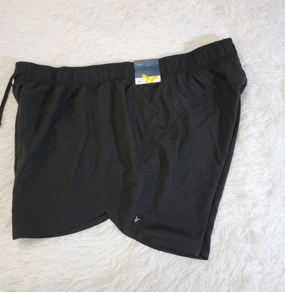 Old Navy Women's Classic Black Athletic Shorts 2X Built In Liner - Picture 14 of 15